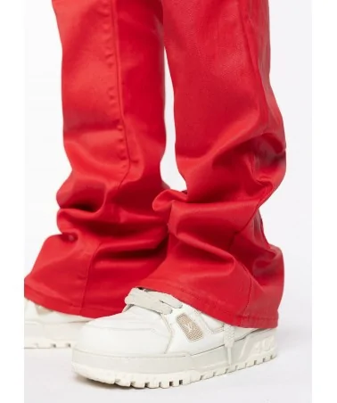 Guapi Clothing - Obsidian Black Dice Ltd Pockets Flared Denim - Bla...