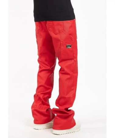 Guapi Clothing - Obsidian Black Dice Ltd Pockets Flared Denim - Bla...