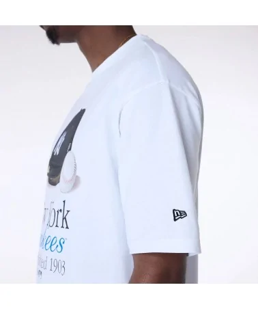 New Era - New York Yankees MLB Script Tee - White