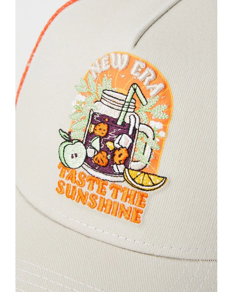 New Era - Summer Patch Trucker - Orange / Beige