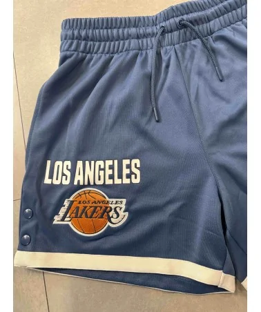 New Era - NBA Snap Button Short Los Lakers - Navy