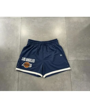 New Era - NBA Snap Button Short Los Lakers - Navy