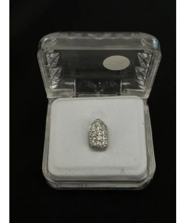 King Ice - Iced Single-Tooth Cap Grillz - Bottom - Sterling 925