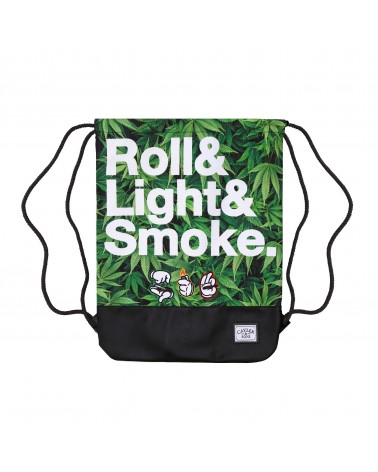 Cayler And Sons - Roll Light Smoke Gym Bag - Green Mc / Black / White 