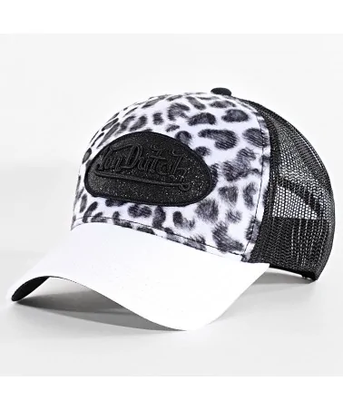 Von Dutch - Classic Logo Curved Cap - Leopard White Camo