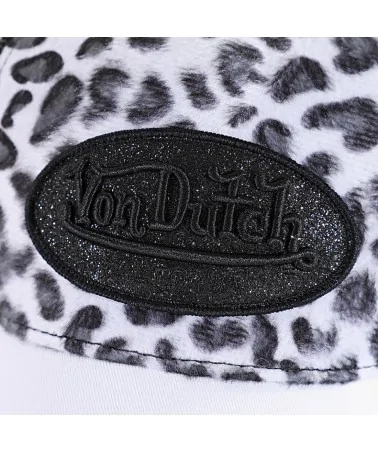 Von Dutch - Classic Logo Curved Cap - Leopard White Camo