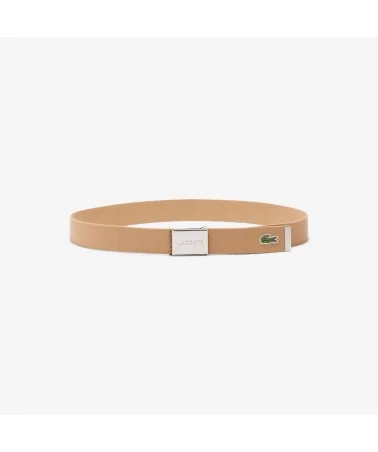 Lacoste - Logo Woven Strap Belt - Tan