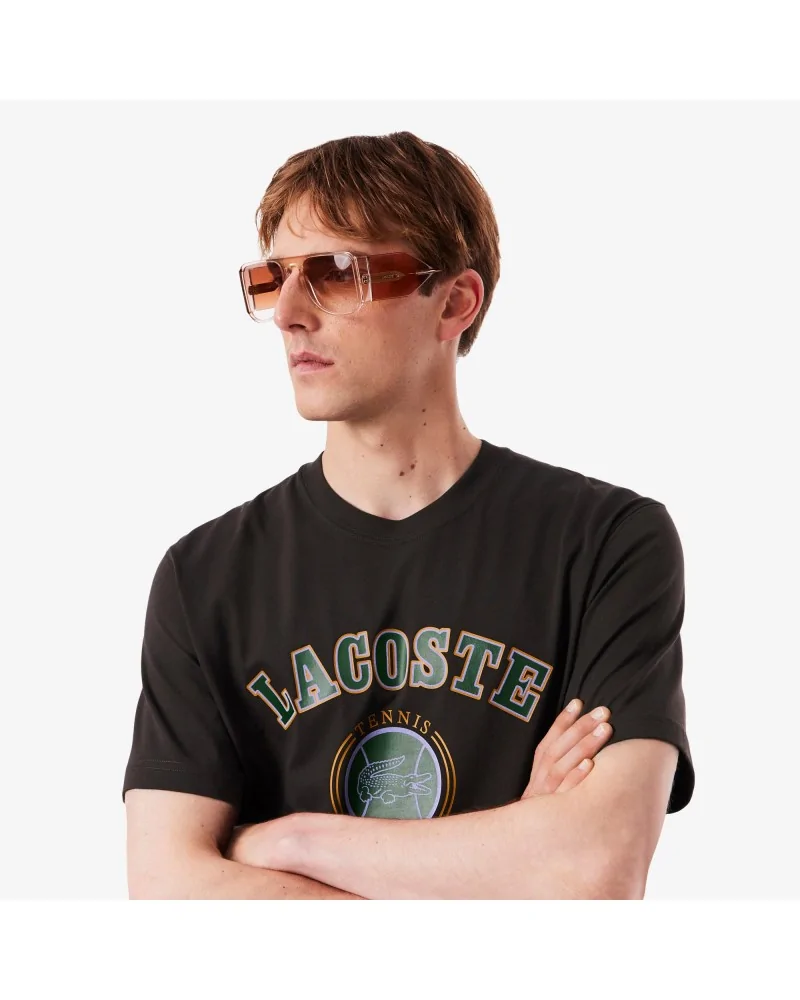 Lacoste - Tennis Heritage Tee - Brown