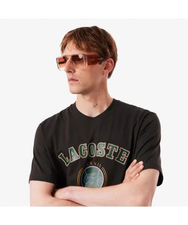 Lacoste - Tennis Heritage Tee - Brown