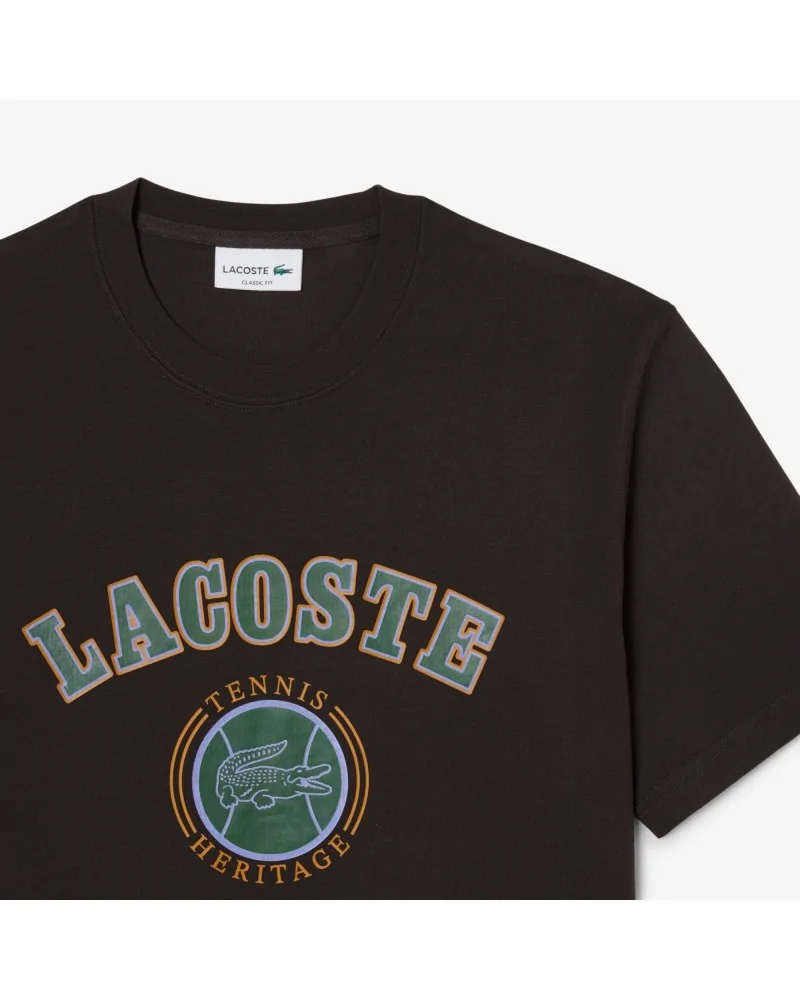 Lacoste - Tennis Heritage Tee - Brown