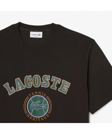 Lacoste - Tennis Heritage Tee - Brown