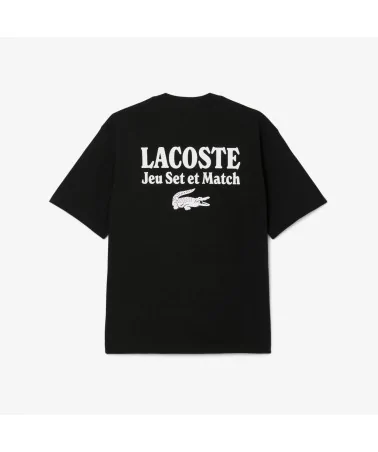 Lacoste - Jeu Set et Match Tee - Black
