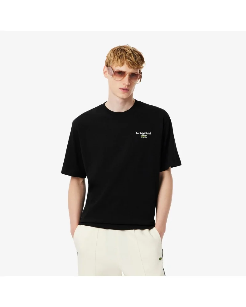 Lacoste - Jeu Set et Match Tee - Black