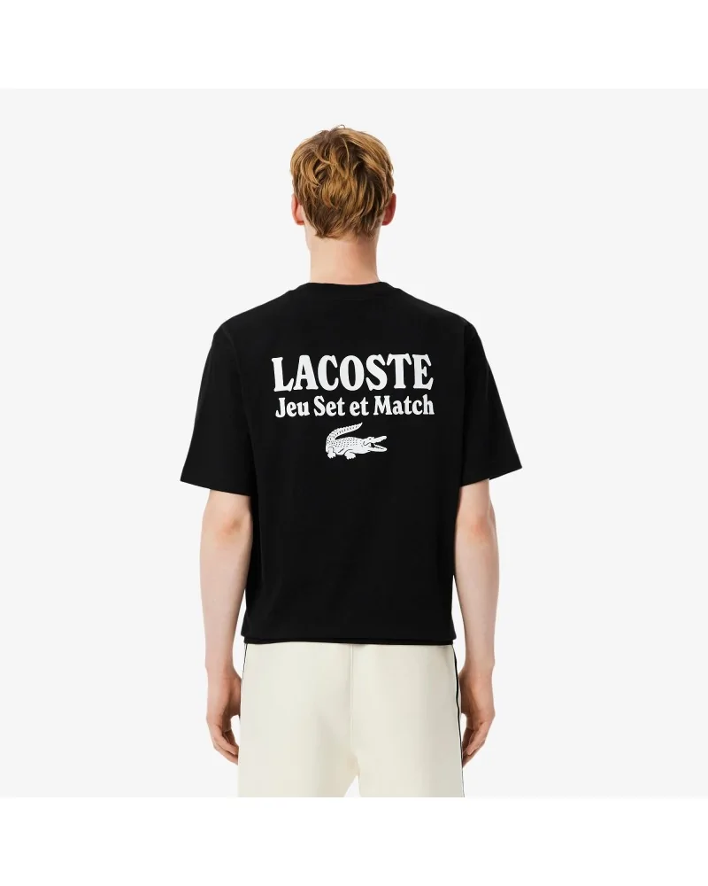 Lacoste - Jeu Set et Match Tee - Black