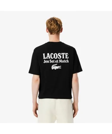 Lacoste - Jeu Set et Match Tee - Black