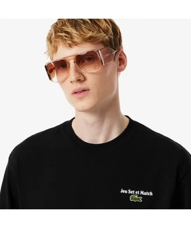 Lacoste - Jeu Set et Match Tee - Black
