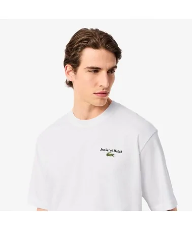 Lacoste - Jeu Set et Match Tee - White