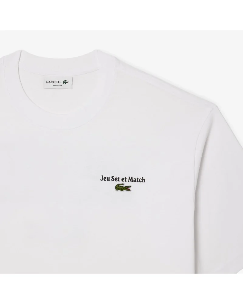 Lacoste - Jeu Set et Match Tee - White