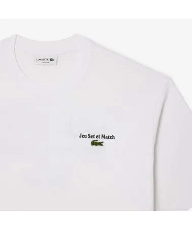 Lacoste - Jeu Set et Match Tee - White