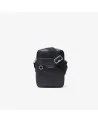 Lacoste - Ossian Split Leather Vertical Camera Bag - Black