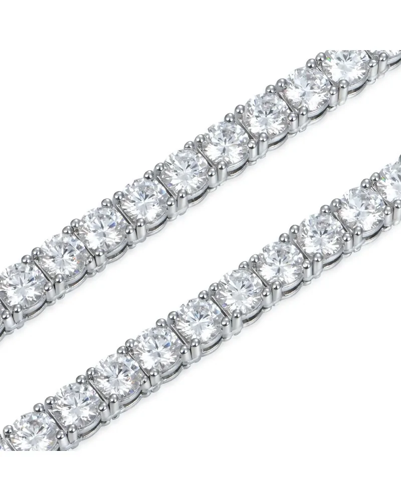 APORRO BRAND - Iced Tennis Chain - 5mm - White Gold