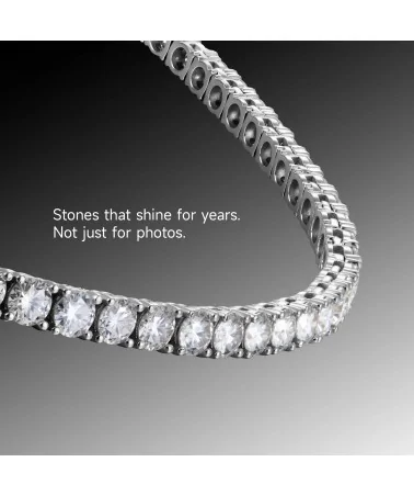 APORRO BRAND - Iced Tennis Chain - 5mm - White Gold