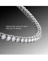 APORRO BRAND - Iced Tennis Chain - 5mm - White Gold