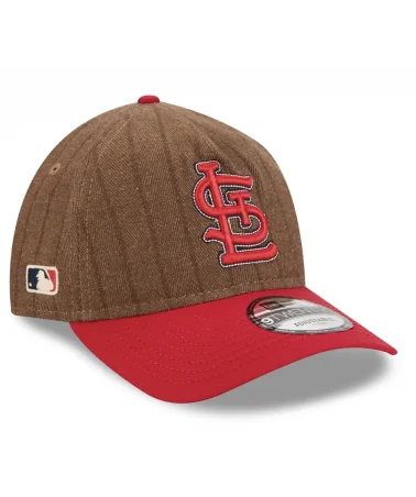 NEW ERA - San Louis Cardinals Three Looms x MLB Wool Pinstripe 9Twenty- Brown / Red