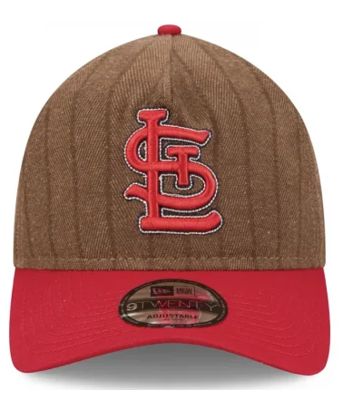 NEW ERA - San Louis Cardinals Three Looms x MLB Wool Pinstripe 9Twenty- Brown / Red