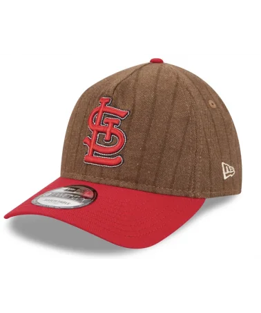 NEW ERA - San Louis Cardinals Three Looms x MLB Wool Pinstripe 9Twenty- Brown / Red