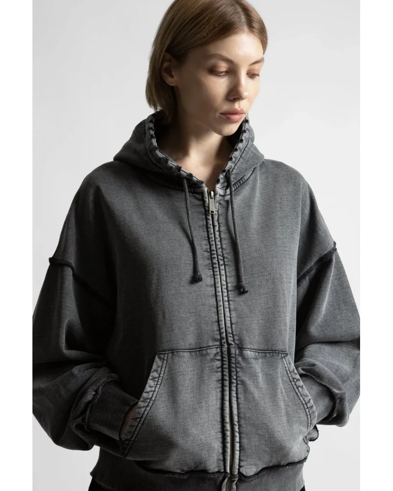 Wasted Paris - Hoodie Kingdom Curve Faded - Black