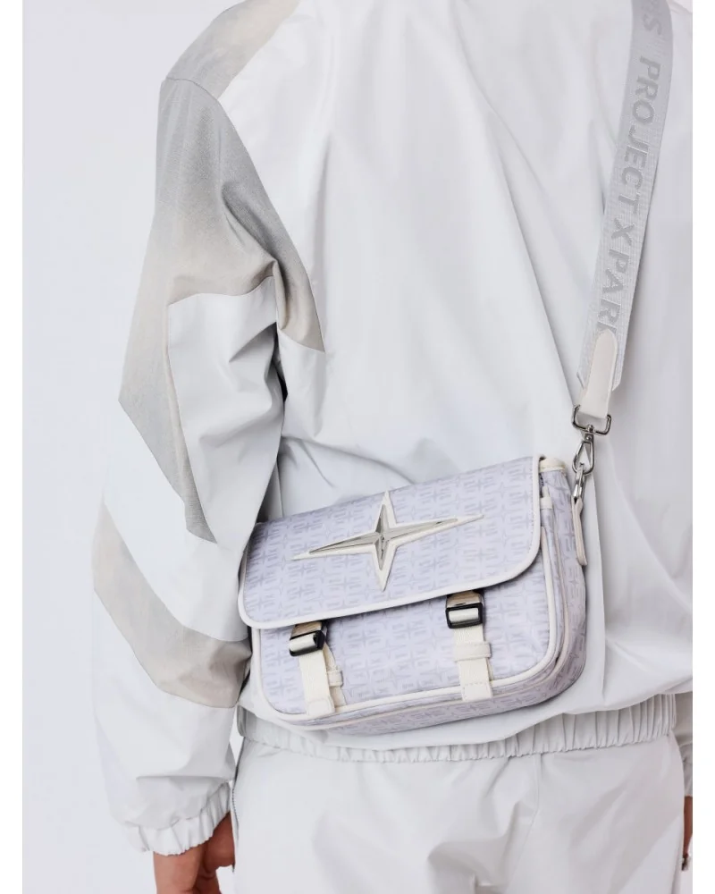 Project X Paris - Polaris Monogram Shoulder Bag - Cream
