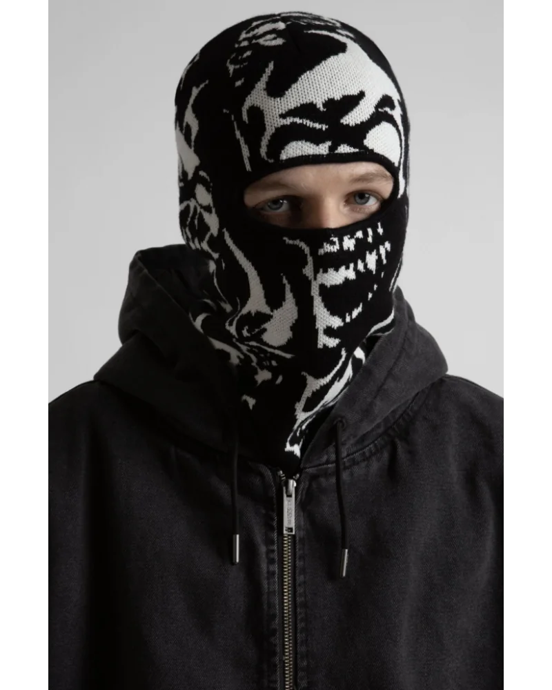 Wasted Paris - Skull Balaclava - Black / White