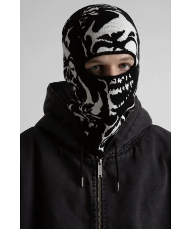 Wasted Paris - Skull Balaclava - Black / White