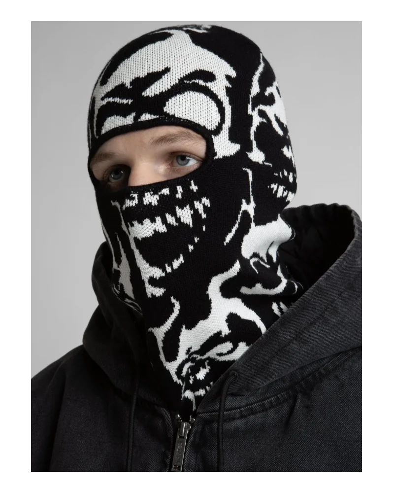 Wasted Paris - Skull Balaclava - Black / White