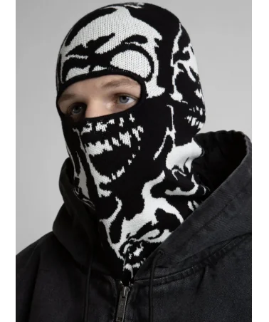 Wasted Paris - Skull Balaclava - Black / White