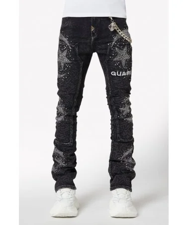 Guapi Clothing - Calligraphy Denim - Obsidian Black