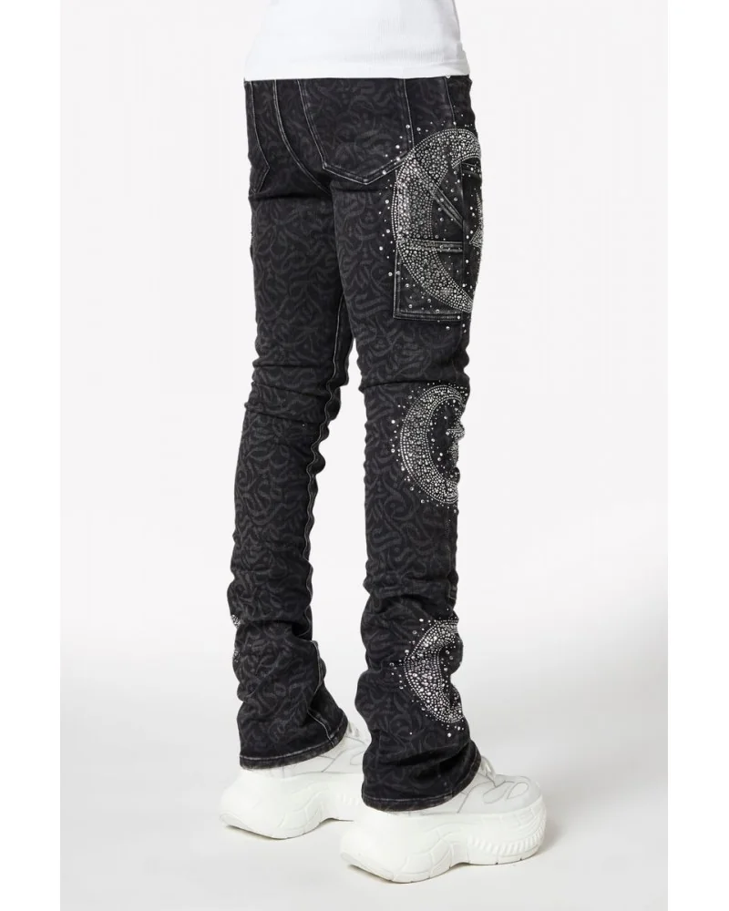Guapi Clothing - Calligraphy Denim - Obsidian Black