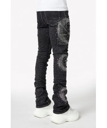 Guapi Clothing - Calligraphy Denim - Obsidian Black