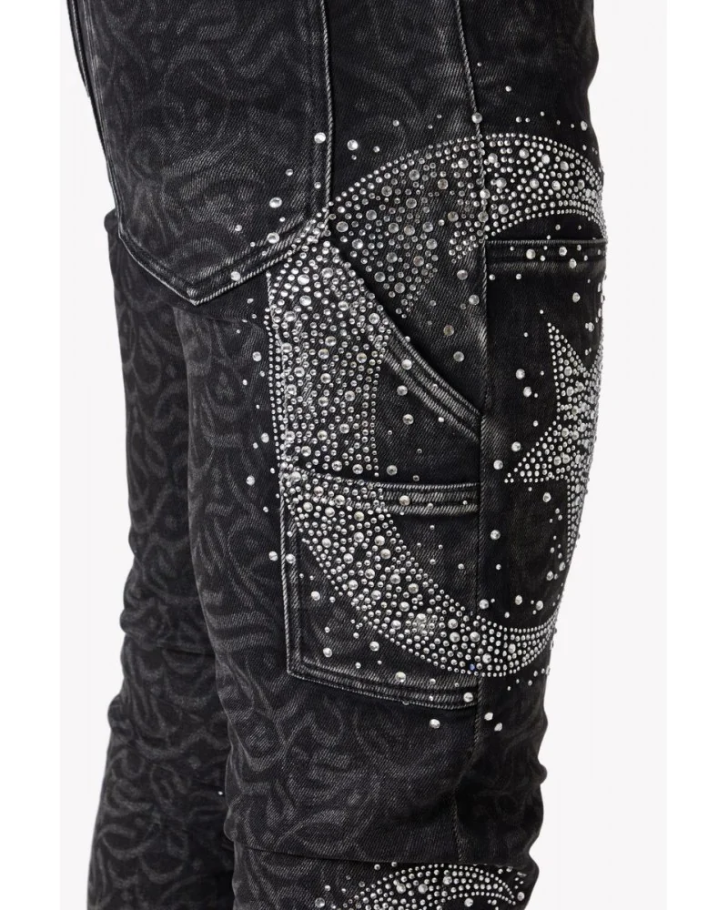 Guapi Clothing - Calligraphy Denim - Obsidian Black