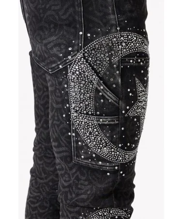 Guapi Clothing - Calligraphy Denim - Obsidian Black