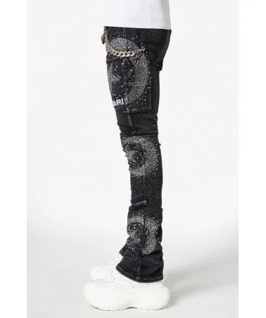 Guapi Clothing - Calligraphy Denim - Obsidian Black