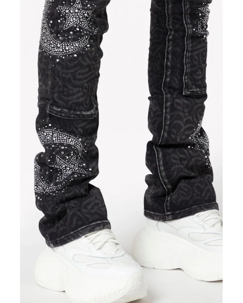 Guapi Clothing - Calligraphy Denim - Obsidian Black