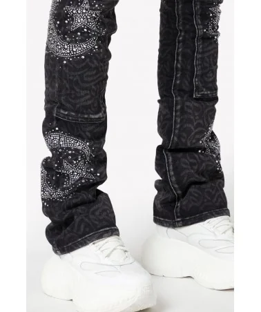 Guapi Clothing - Calligraphy Denim - Obsidian Black