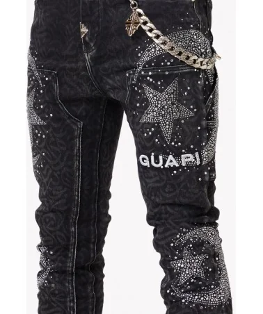 Guapi Clothing - Calligraphy Denim - Obsidian Black