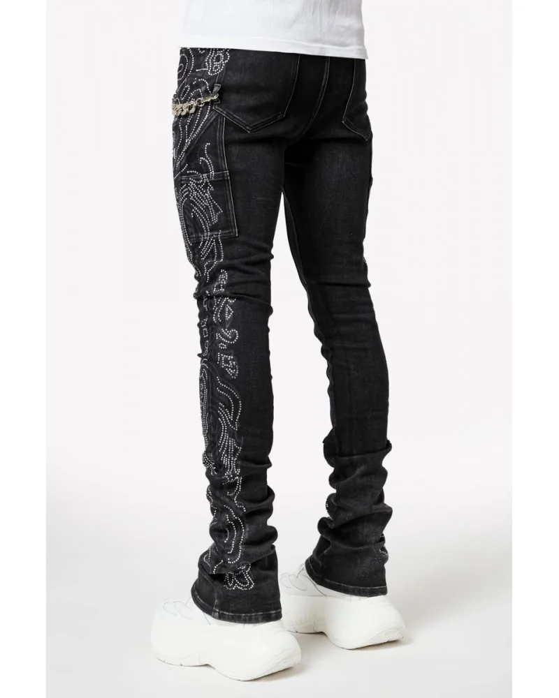 Guapi Clothing - Vintage Paisley Denim - Black
