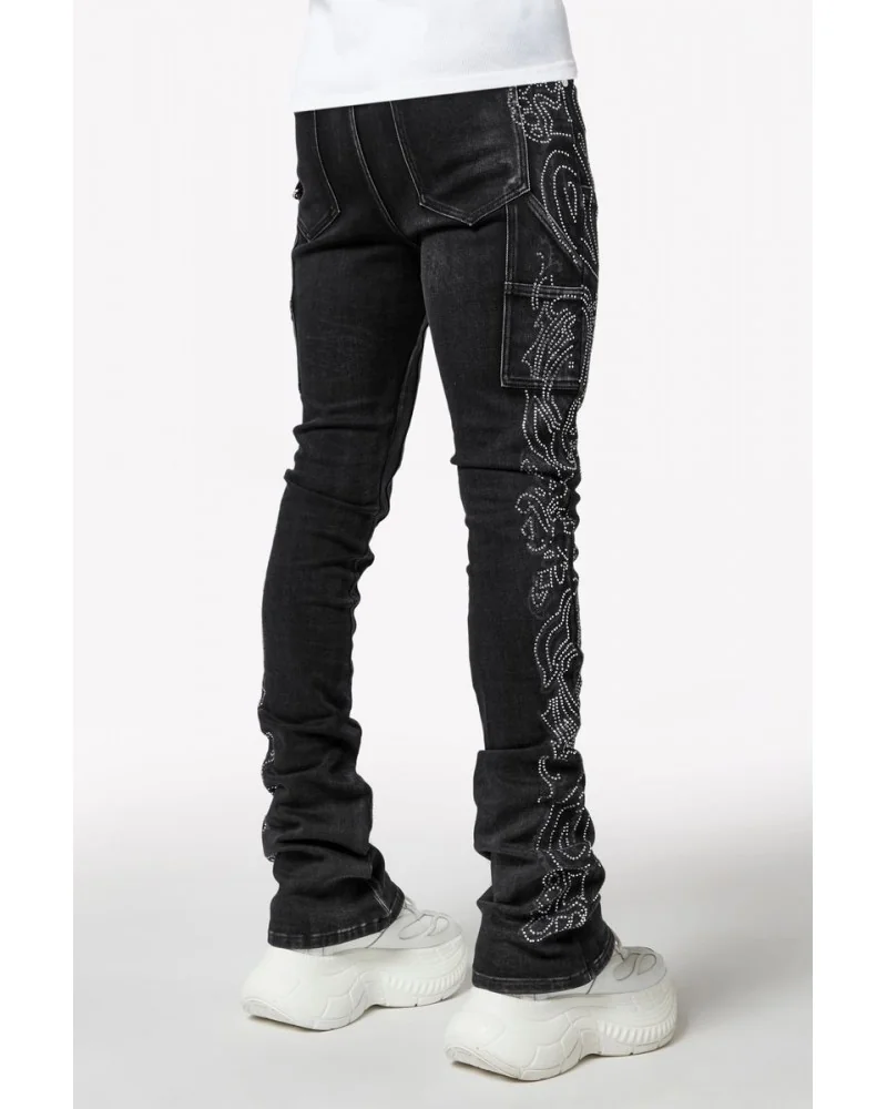 Guapi Clothing - Vintage Paisley Denim - Black