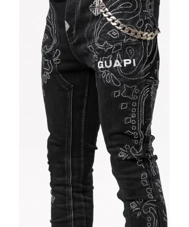 Guapi Clothing - Vintage Paisley Denim - Black