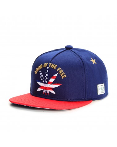 Cayler And Sons GL - Land Of The Free Snapback Cap - Navy / Red / Gold