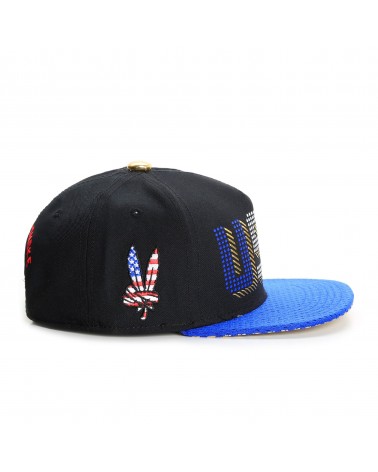 Cayler And Sons GL - United We Stand Snapback Cap - Black / Royal Blue / Gold
